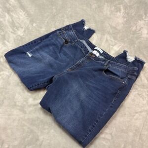 Lane Bryant Womens Jeans Size 22 Mid Rise Skinny Flex Magic Waistband Distressed